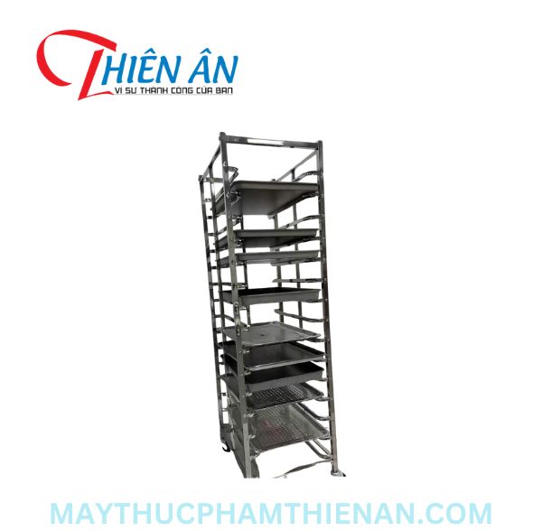 Xe đẩy khay bánh 15 tầng