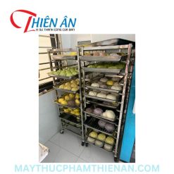 Xe đẩy khay bánh 12 tầng