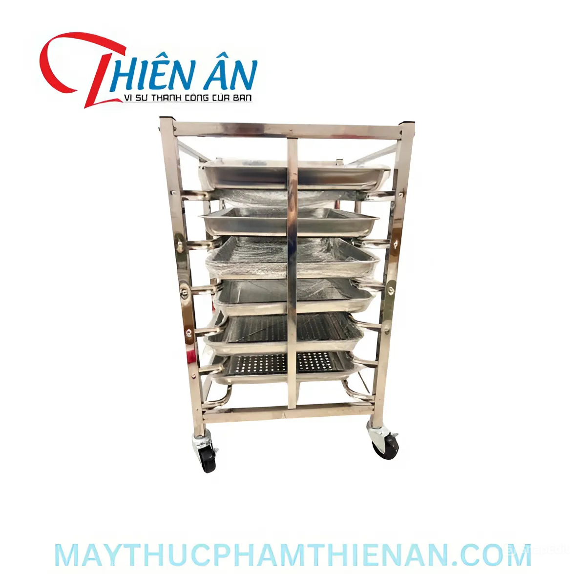 xe đẩy khay bánh 6 tầng