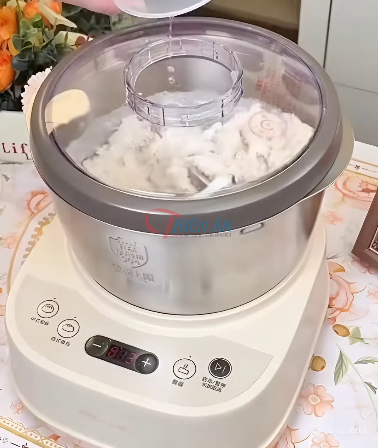 hướng dẫn sử dụng máy trộn bột Bear 7L