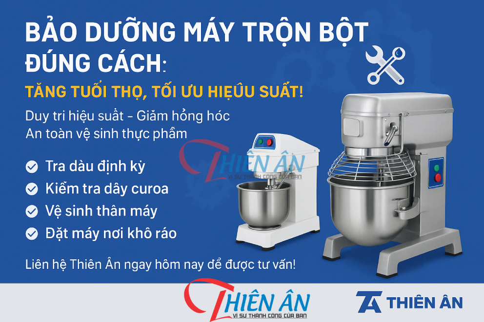 cách bảo dưỡng máy trộn bột công nghiệp