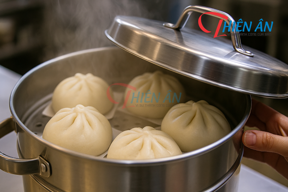 Cách hấp bánh bao không bị nứt