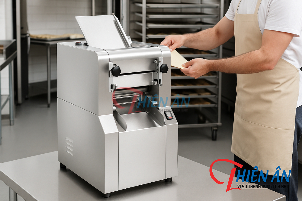 hướng dẫn làm vỏ bánh bao bằng máy cán bột