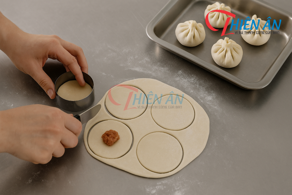 cách tạo hình vỏ bánh bao