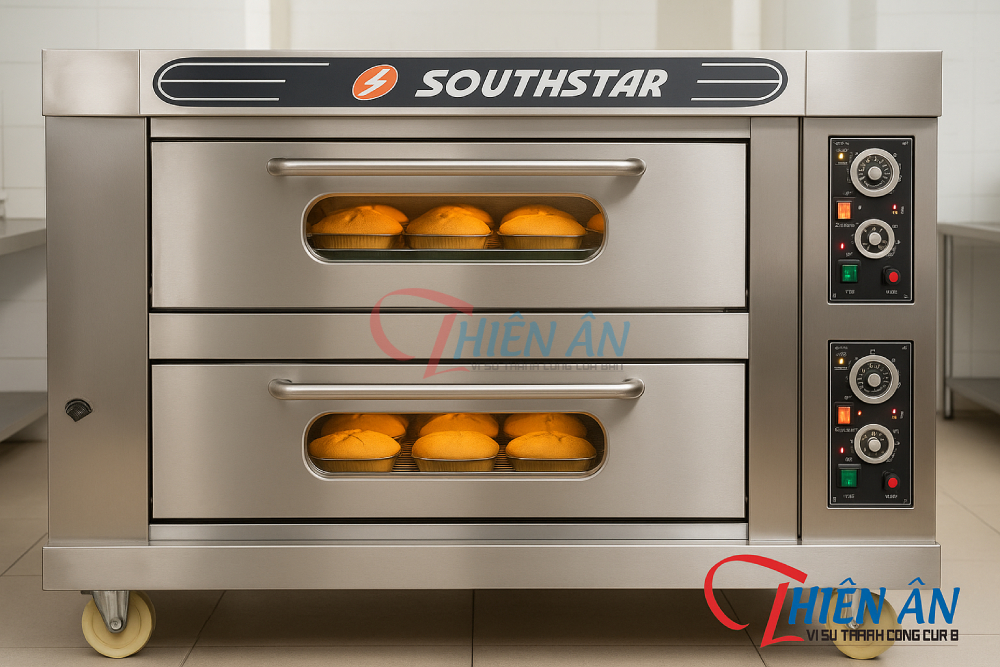 lò nướng bánh bông lan điện 2 tầng 4 khay southstar