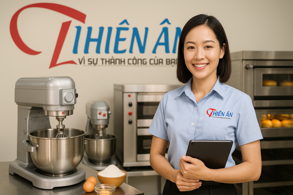 Mua thiết bị làm bánh cho tiệm bánh ngọt liên hệ Thiên Ân