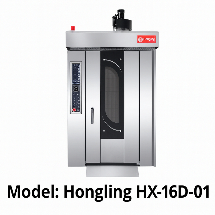 Lò nướng xoay 16 khay dùng điện Hongling HX-16D-01