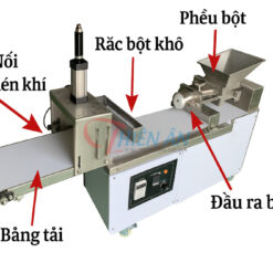 cấu tạo của máy chặt bột băng chuyền