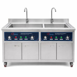 Máy rửa bát siêu âm TA1800+2 inox 304 hai bồn